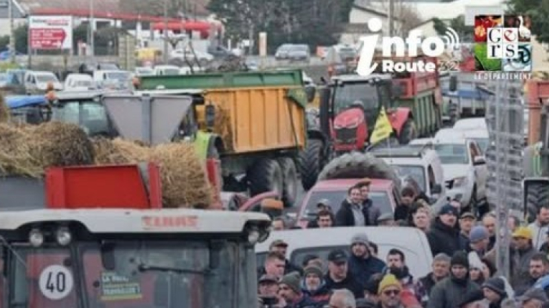 Manifestation agricole dans le Gers : point de situation mardi 30 décembre