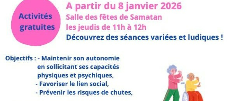 Activité physique dès le 8 janvier