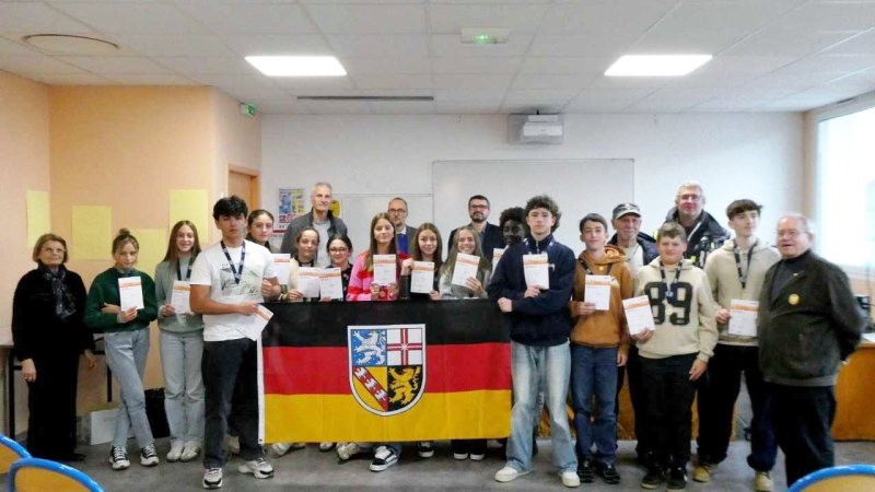 Remise des diplômes et insignes du brevet sportif allemand DOSB dans le Gers