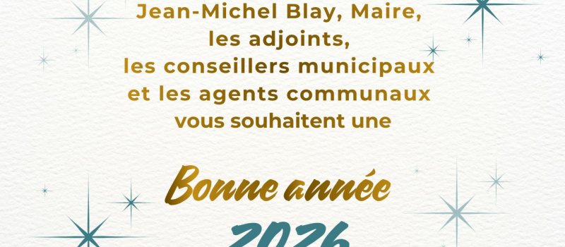 la municipalité invite les habitants à la cérémonie des vœux le 17 janvier