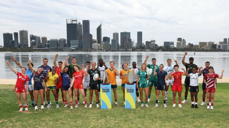 Sevens à Perth (Australie) avec notre capitaine Paulin Riva