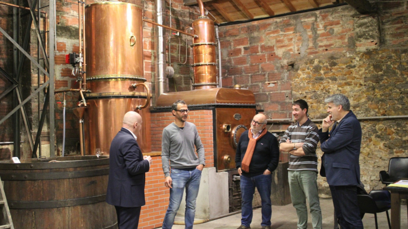 La CMA en visite auprès d’entreprises emblématiques du territoire : Boucherie Labric et Armagnac Delord