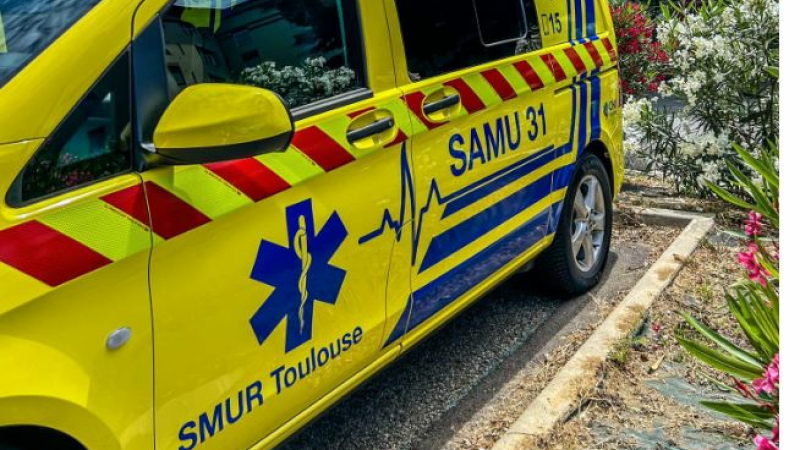 Accident de la circulation : un motard et sa passagère évacués au CHU de Purpan