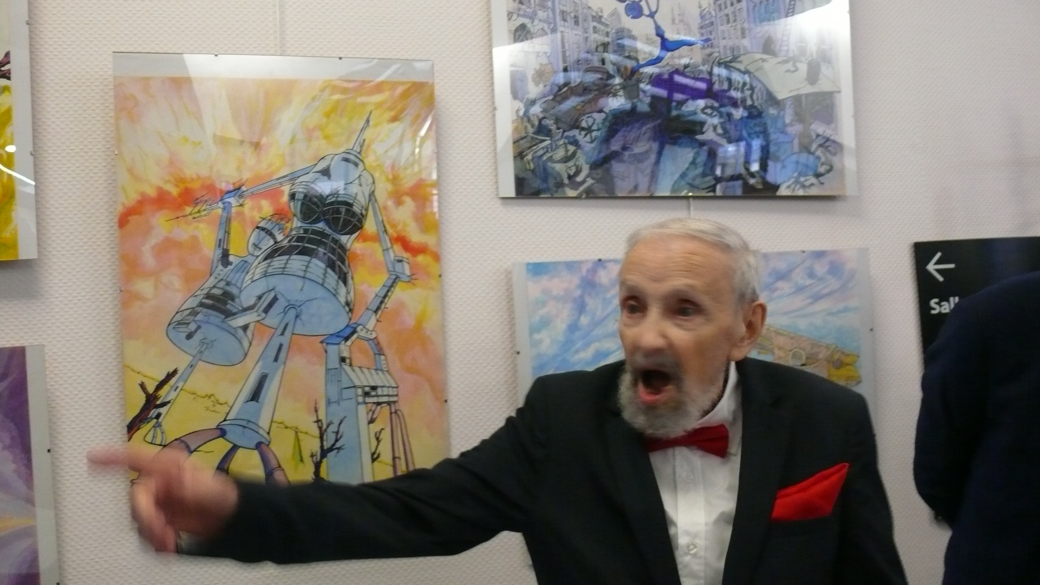 Philippe Andrieu lors du vernissage.