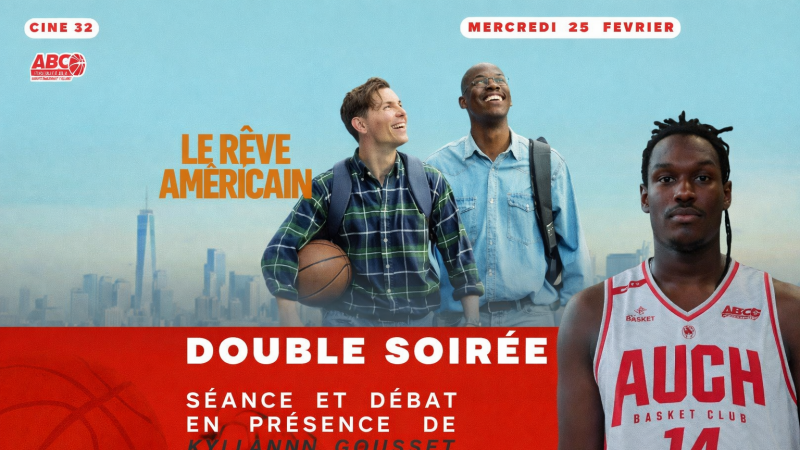 CINE-BASKET – Le Rêve américain Rencontre avec Kyliann Gousset, comédien du film et joueur à l’Auch Basket Club