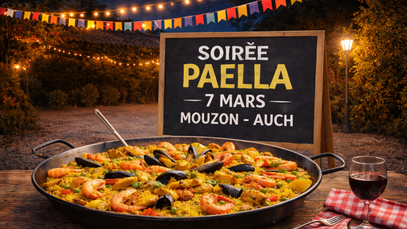Grande soirée paella avec Auch Calatayud