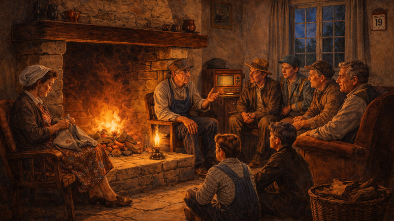 Quand la lumière était rare mais les veillées riches