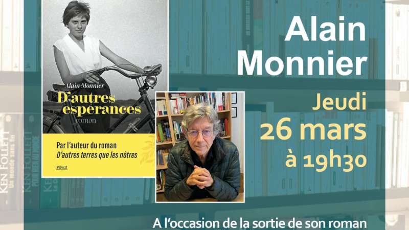 Rencontre avec Alain Monnier le 26 mars à 19H30 à Effets de Pages en partenariat avec le Comité de Jumelage Italien