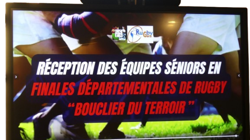 le Conseil départemental du Gers a reçu les équipes masculines de rugby qualifiées pour les finales départementales