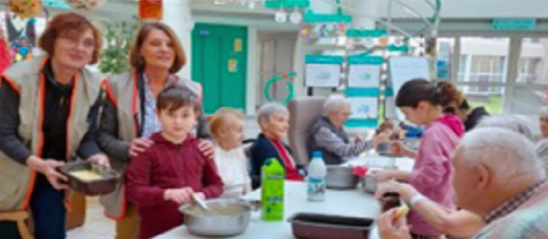EHPAD : Une belle journée intergénérationnelle avec les enfants de la Croix-Rouge
