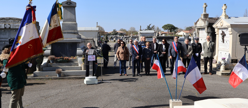 Commémoration du 19 mars au cimetière communal