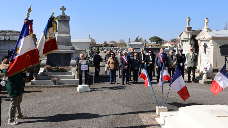 Commémoration du 19 mars au cimetière communal