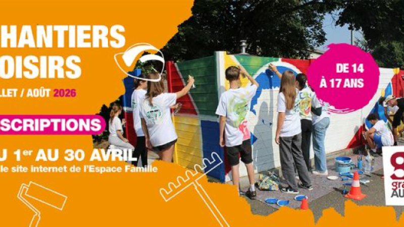Inscrivez-vous aux chantiers loisirs