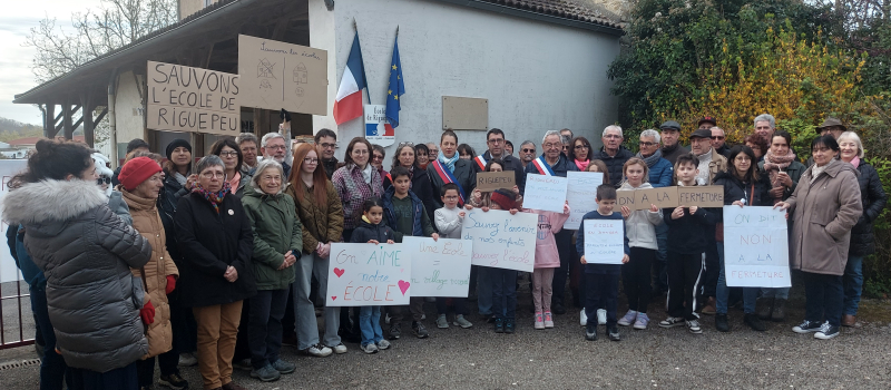 À Riguepeu, la défense de l’école au cœur de l’avenir du village