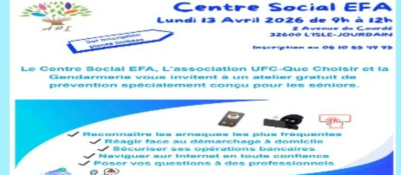 Sensibilisation des seniors aux fraudes et arnaques
