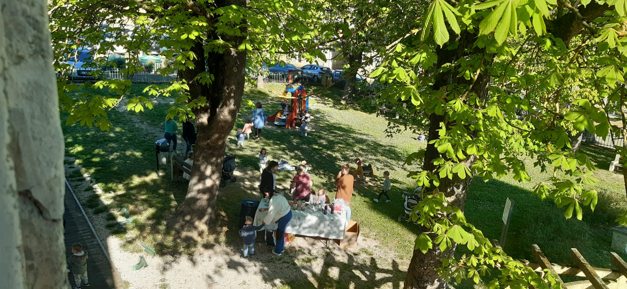 Une chasse aux oeufs sous le soleil