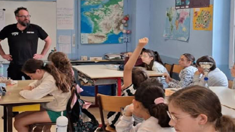Une belle rencontre à l'école Notre Dame