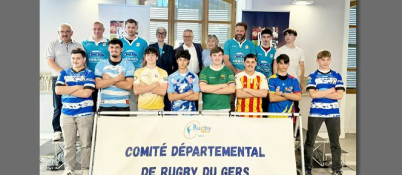 Rugby : le Conseil départemental du Gers met à l’honneur les jeunes finalistes des équipes cadettes et juniors