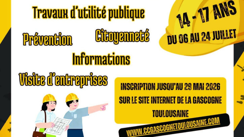 Les Chantiers Jeunes Intercommunaux sont de retour du 6 au 24 juillet 2026