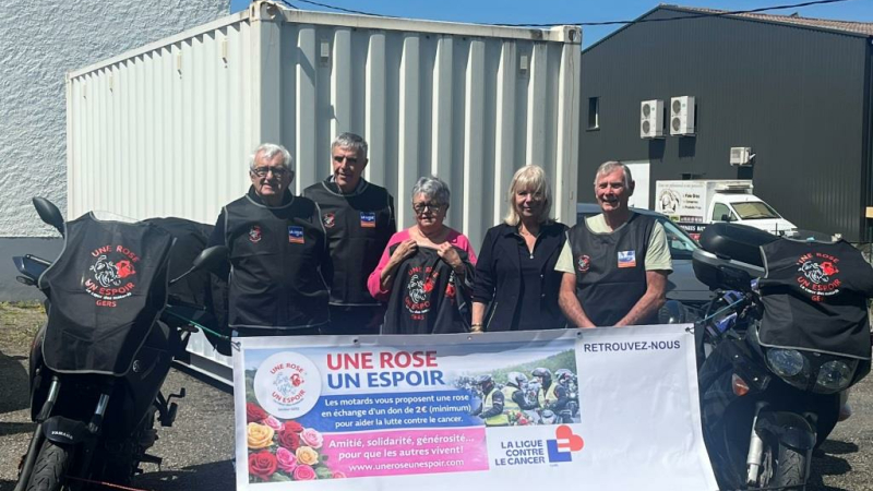 "Une Rose, un Espoir" les motards réitèrent leur mobilisation au profit de La Ligue contre le cancer