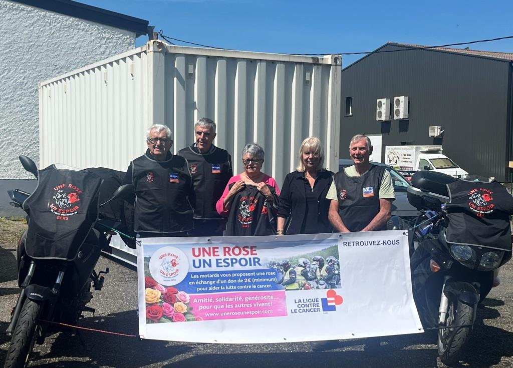 "Une Rose, un Espoir" les motards réitèrent leur mobilisation au profit de La Ligue contre le cancer