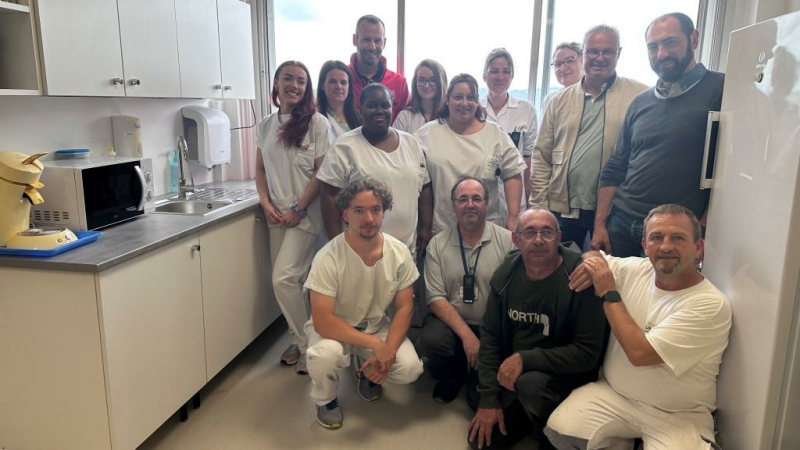 Brico Dépôt Auch Pavie fait un  généreux don au service Cardiologie du Centre Hospitalier d'Auch Gascogne