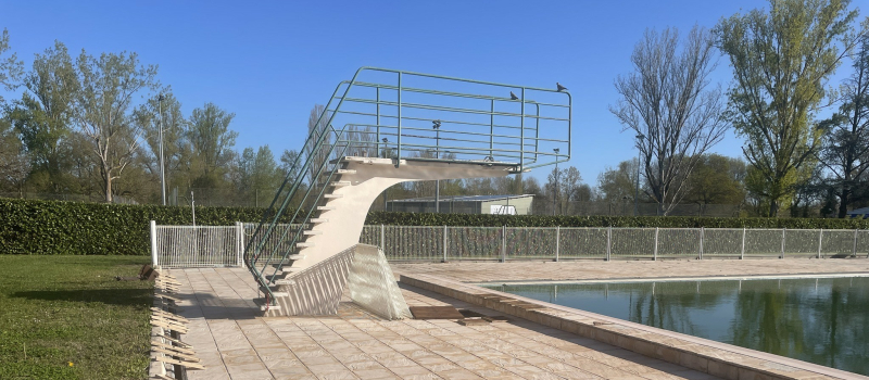 La piscine se prépare !