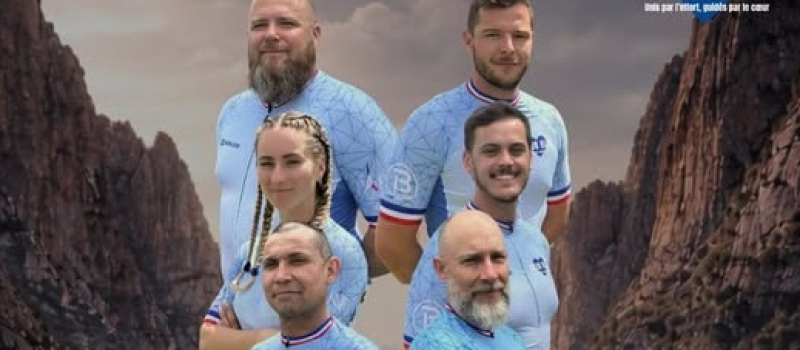 "Coeur Bleu" 700 km à vélo pour les enfants malades et orphelins de la gendarmerie soutenus par les Képis Pescalunes