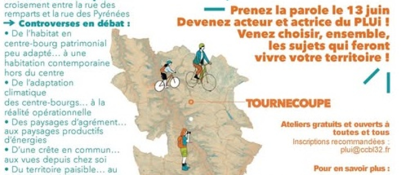 Participez aux ateliers pour le "Plan Local d'Urbanisme intercommunal" (PLUi)