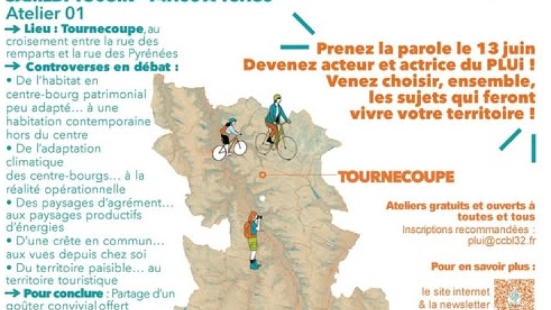 Participez aux ateliers pour le "Plan Local d'Urbanisme intercommunal" (PLUi)