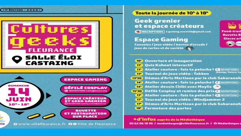 Cultures geek : en route pour la 4ème édition !