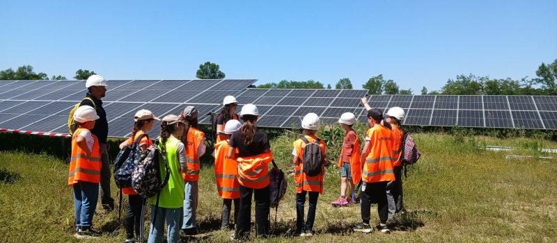 En visite au parc solaire de Cahuzac sur Adour