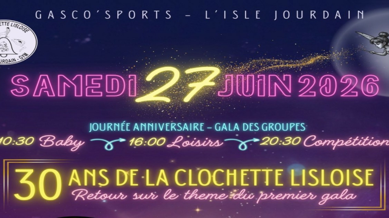 Gala 2026 et 30 ans de la Clochette