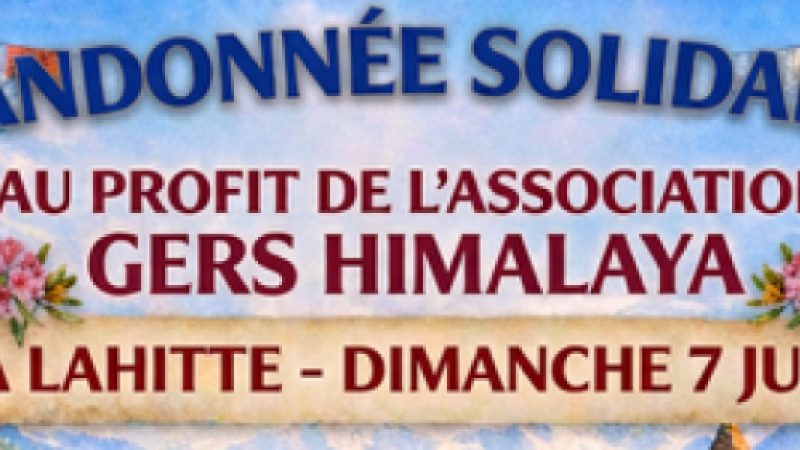 La rando solidaire de Gers Himalaya à Lahitte