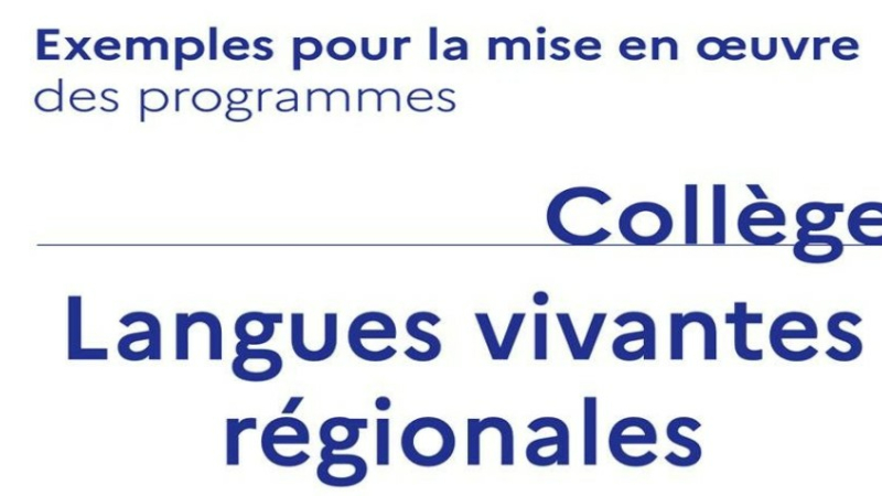 Nouveaux programmes de langues vivantes