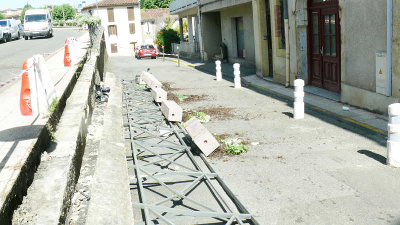 Violent choc frontal rue de Lorraine