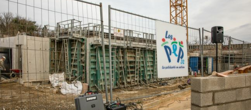 Un feu s'est déclaré sur une partie du bâtiment en construction de l'institut médico-éducatif