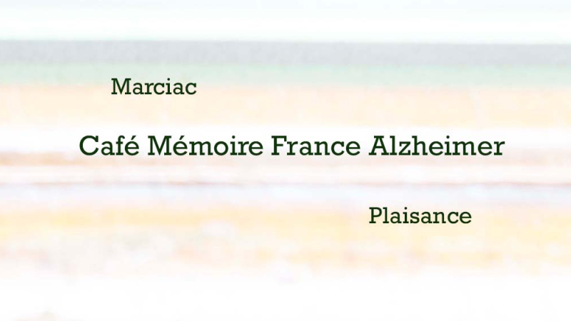 Café Mémoire France Alzheimer à Marciac