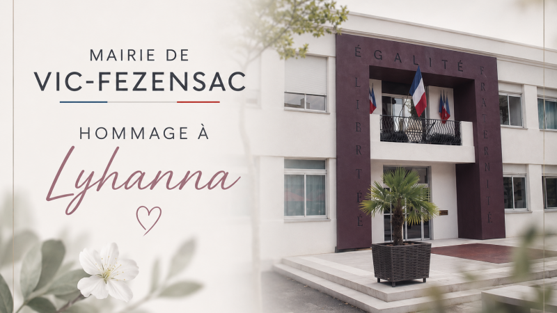 Hommage à Lyhanna devant l'hôtel de ville
