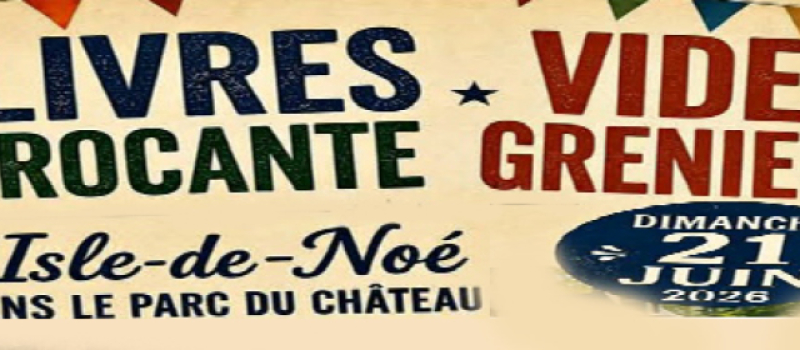 Brocante livres et vide greniers