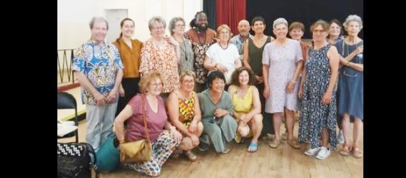 Extraordinaires sessions de chant avec Serge Kakudji le week-end dernier
