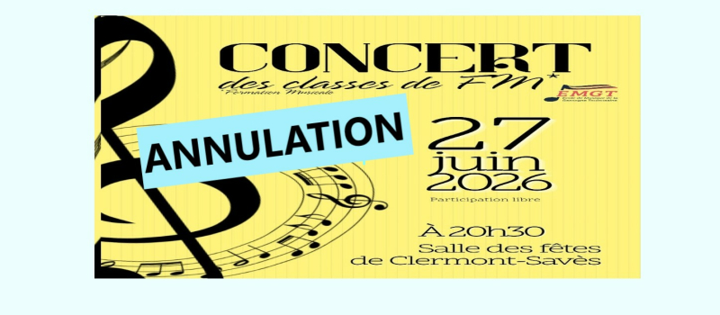 Annulation concert