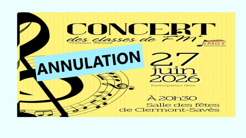 Annulation concert