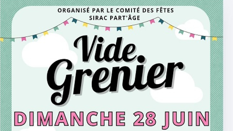 Vide Grenier dimanche 28 Juin