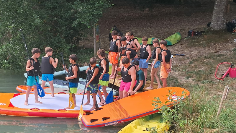 Les U12 et U14 de l’UAV Rugby ont clôturé la saison au lac d’Aignan