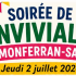 Monferran-Savès : Soirée de convivialité – Jeudi 2 juillet 2026