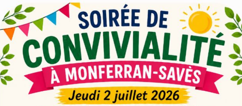 Soirée de convivialité – Jeudi 2 juillet 2026
