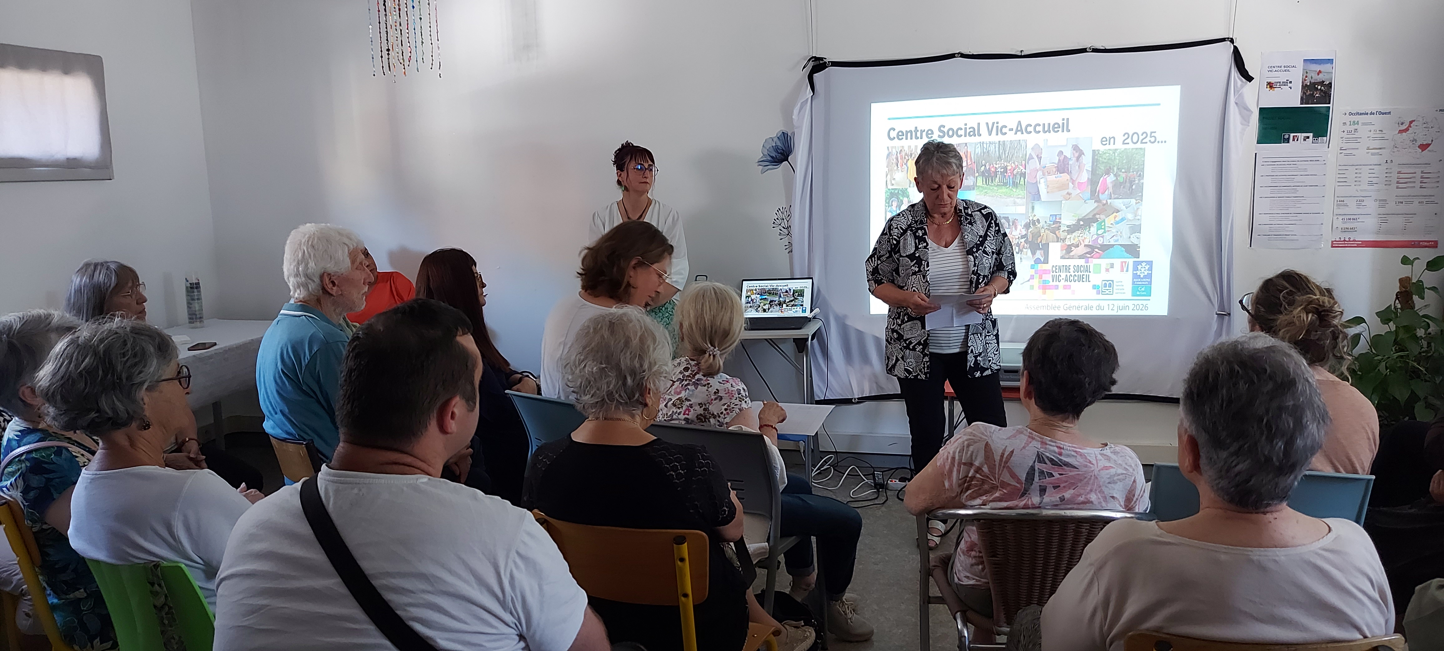 Récente assemblée générale de Vic Accueil