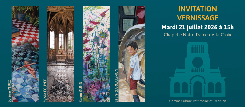 Vernissage des expositions à Notre -Dame-de-la-Croix