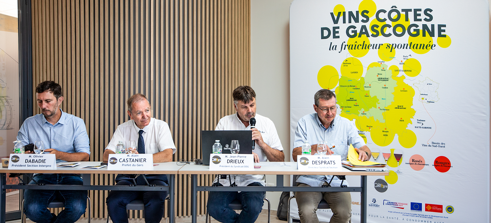 Olivier Dabadie, Alain Castanier,  Jean-Pierre Drieux et Alain Desprats